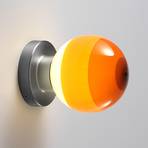 MARSET Dipping Light A2 LED stenska svetilka, oranžna/siva
