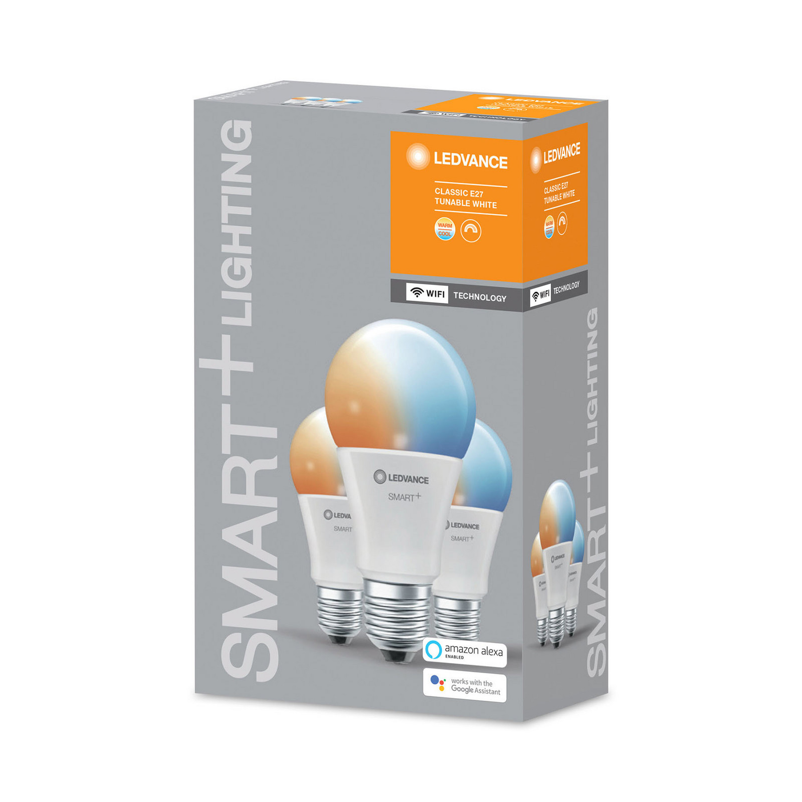 LEDVANCE SMART+ WiFi E27 9W Classic CCT 3 bucăți