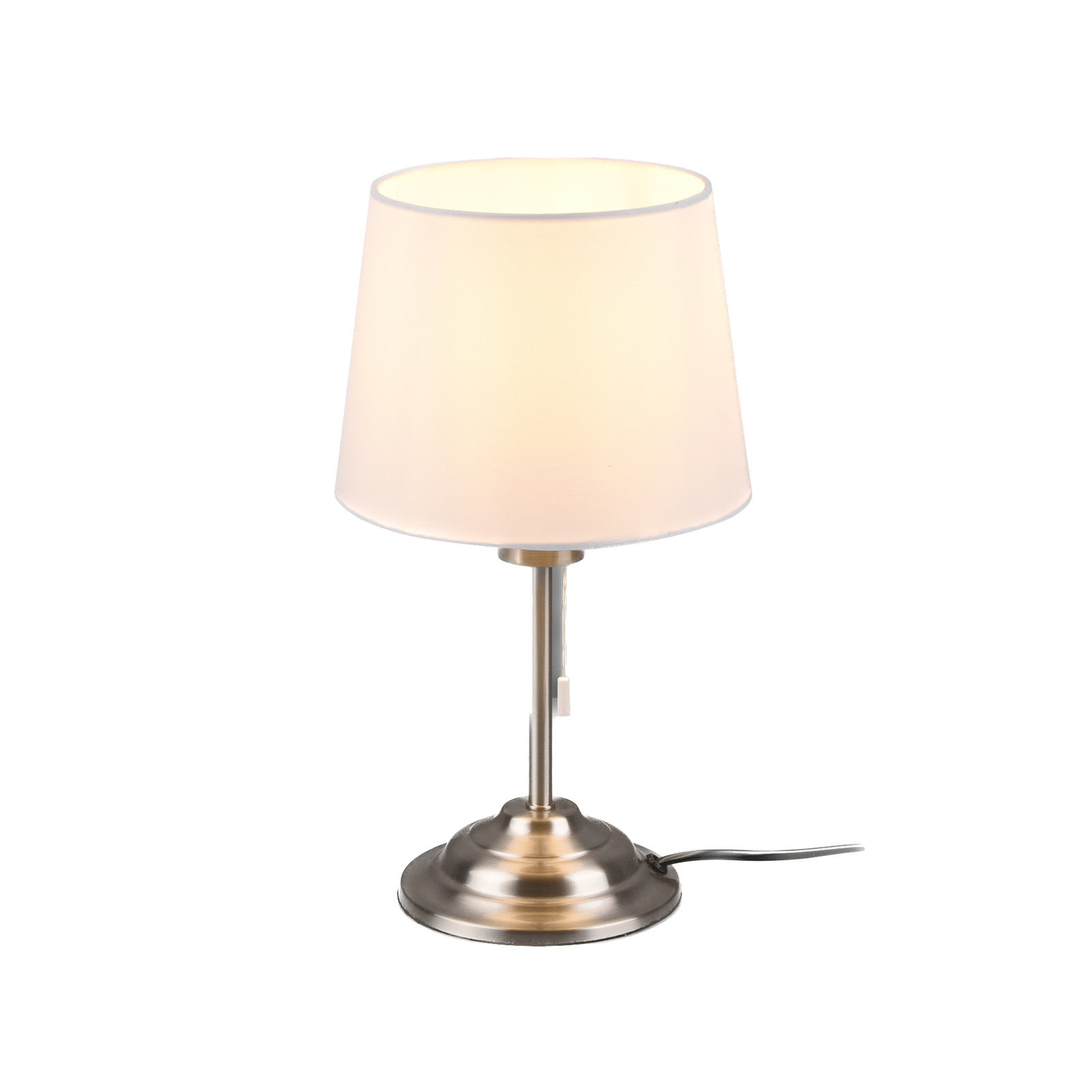Lindby Alomira tafellamp, 32 cm, nikkel