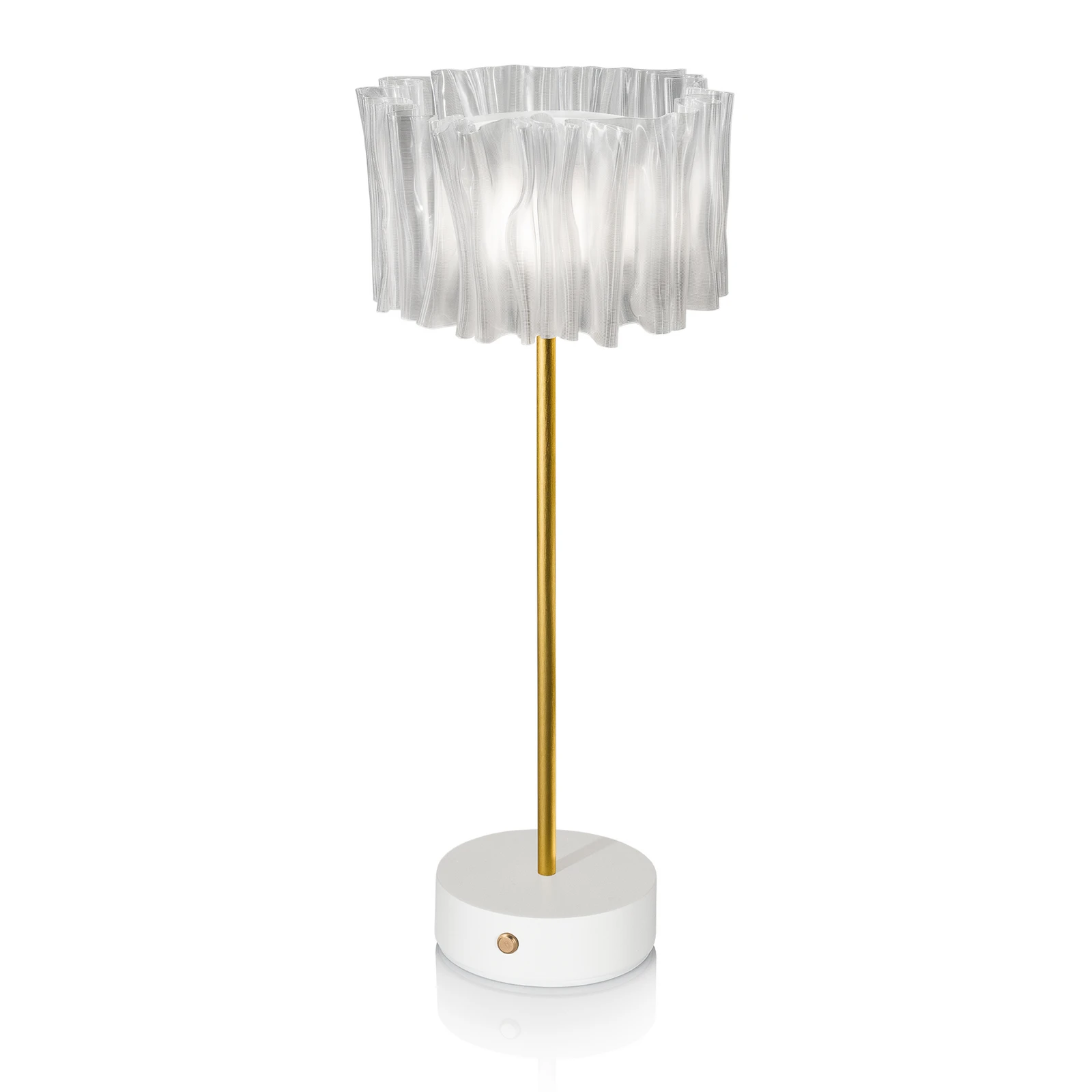 Slamp Accordéon Battery Tischlampe prisma/weiß