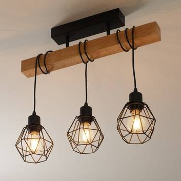 Lampa sufitowa Townshend 5 z 3 klatkowymi kloszami