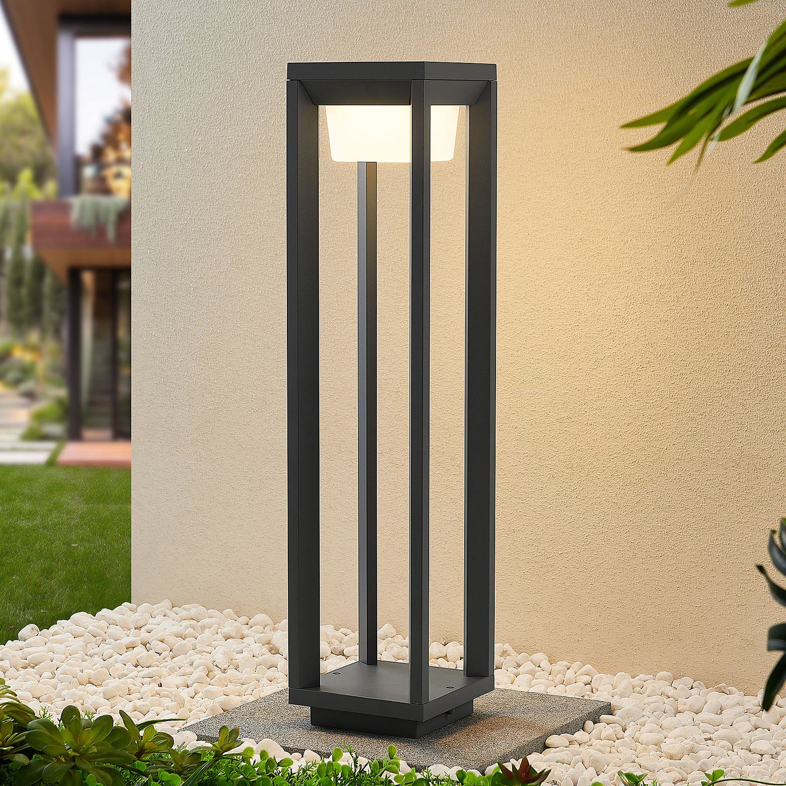 Prios Gamion borne lumineuse LED aluminium, 60 cm