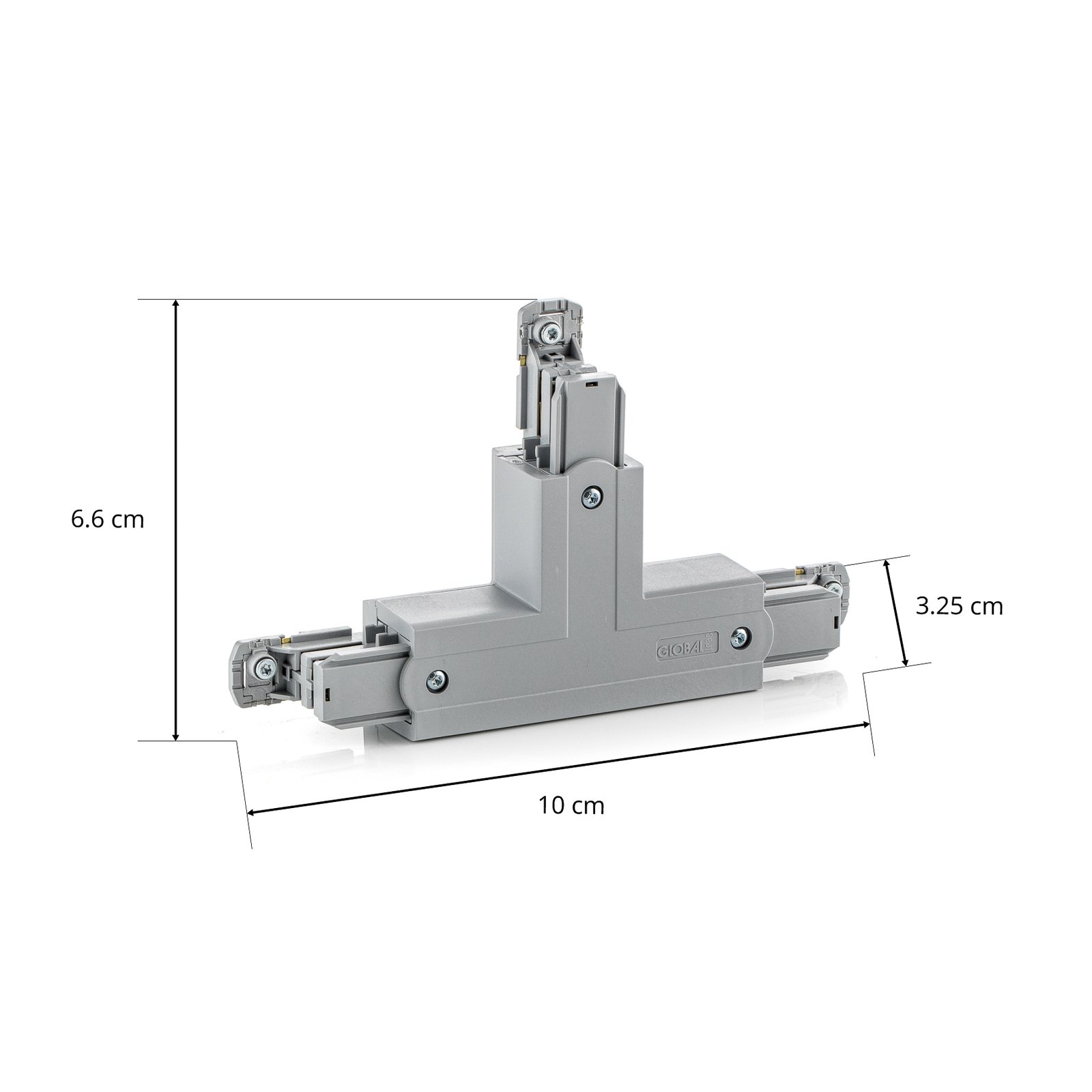 Conector T Noa conductor protec. ext. dreapta, gri