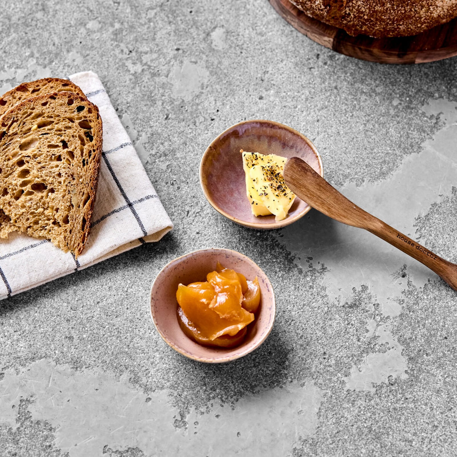 Ciotola HDVida, rosa, ceramica, Ø 9 cm, set da 4 - House Doctor