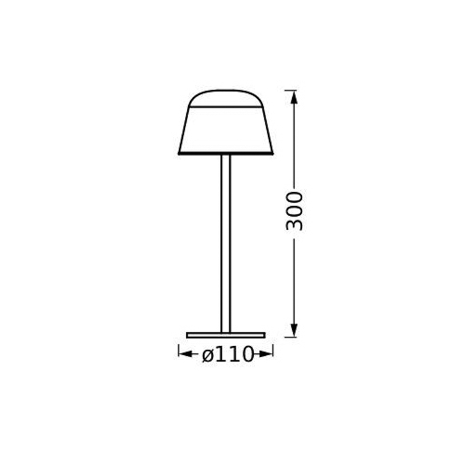 LEDVANCE LED rechargeable table lamp Style Stan, aluminium, CCT, CCT