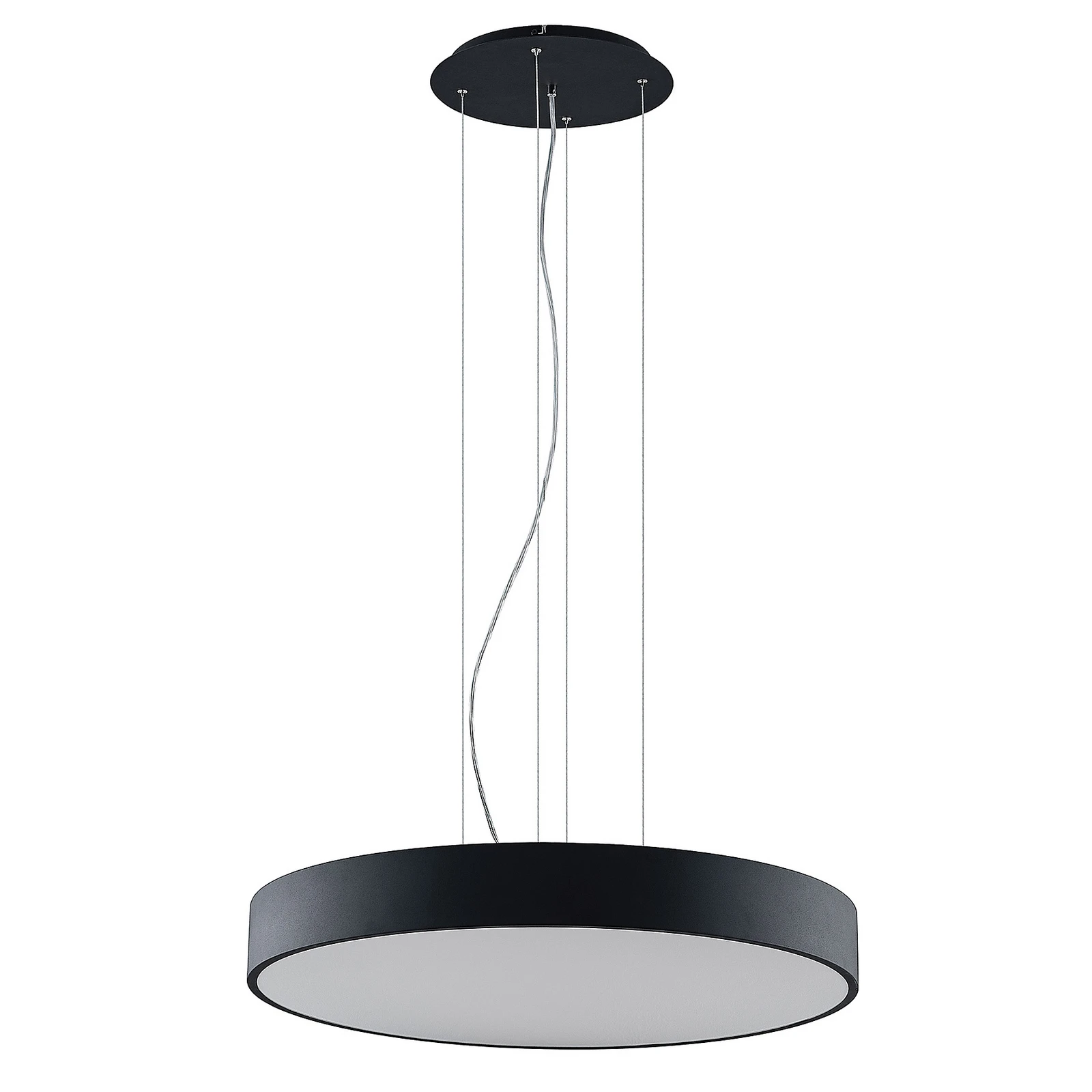 Arcchio Noabelle lampă suspendată LED, negru 80 cm