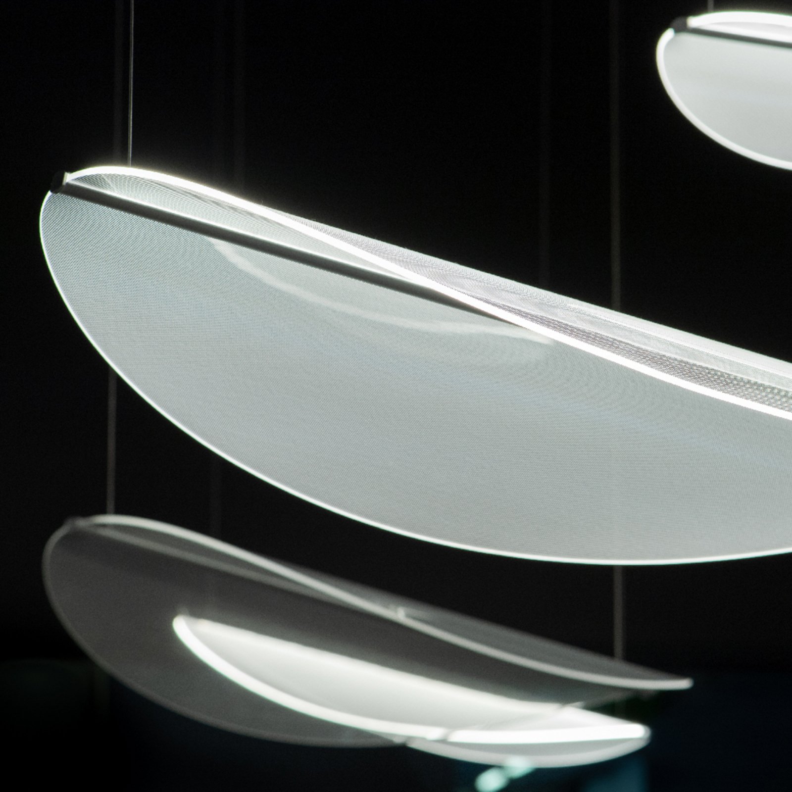 Lampada LED a sospensione Diphy, 96 cm, 1 luce, DALI-Push - Stilnovo