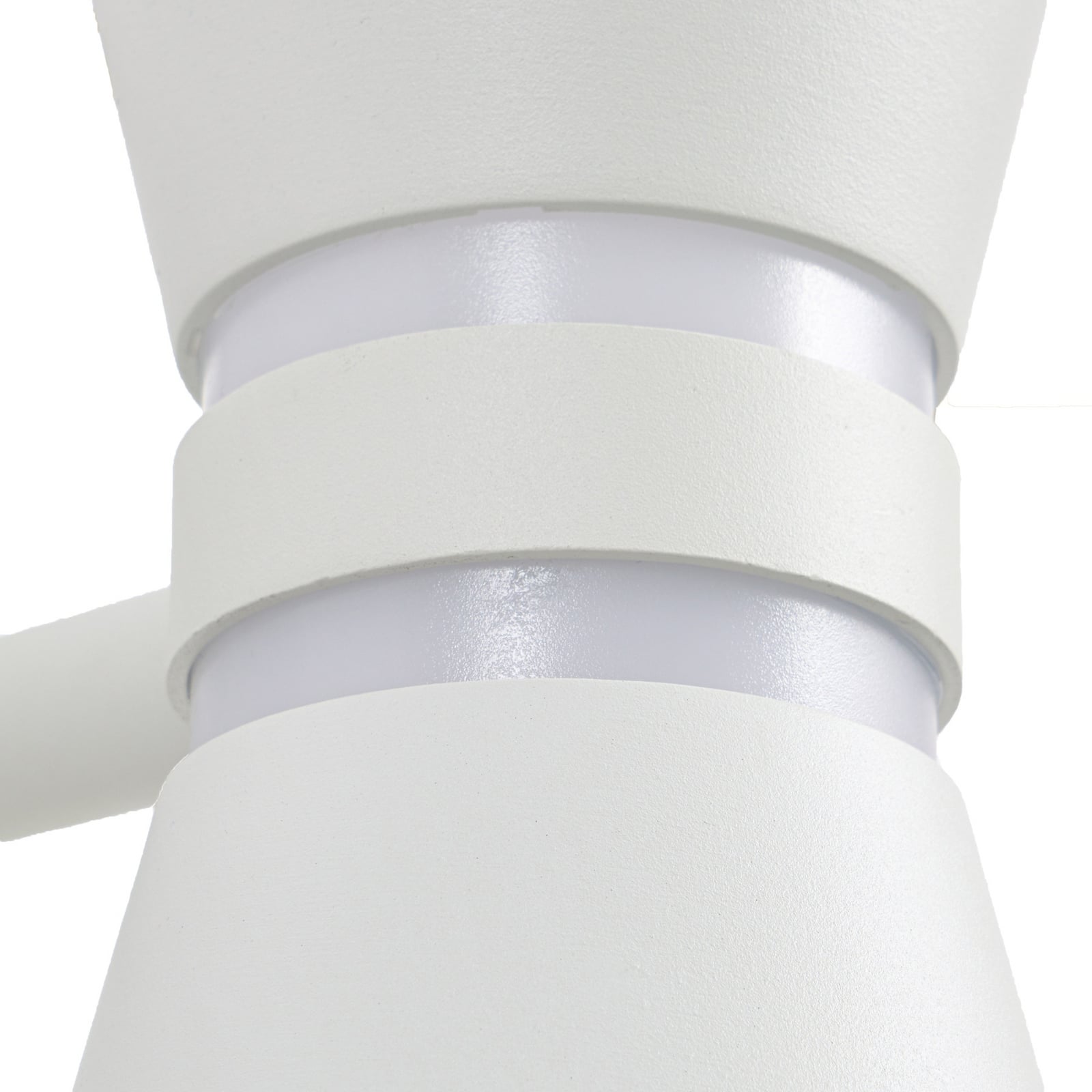 Meravi LED-Außenwandleuchte, zweiflammig, IP44, weiß, Aluminium - Lucande