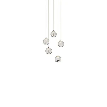 Hayley 5 Suspension Clear/Chrome - Lucande
