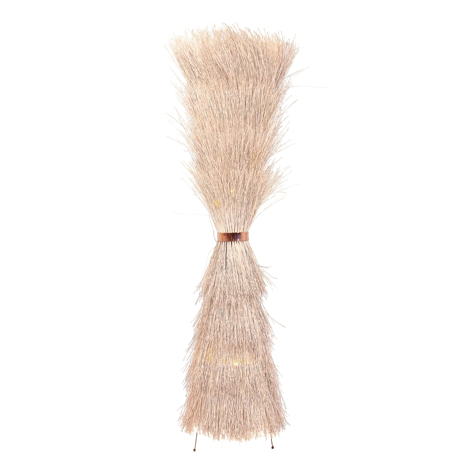 Kare KARE Straw floor lamp, rattan, for Living / Dining Room, steel, rattan, E27, 40 W, energy efficiency: A++, H: 180 cm