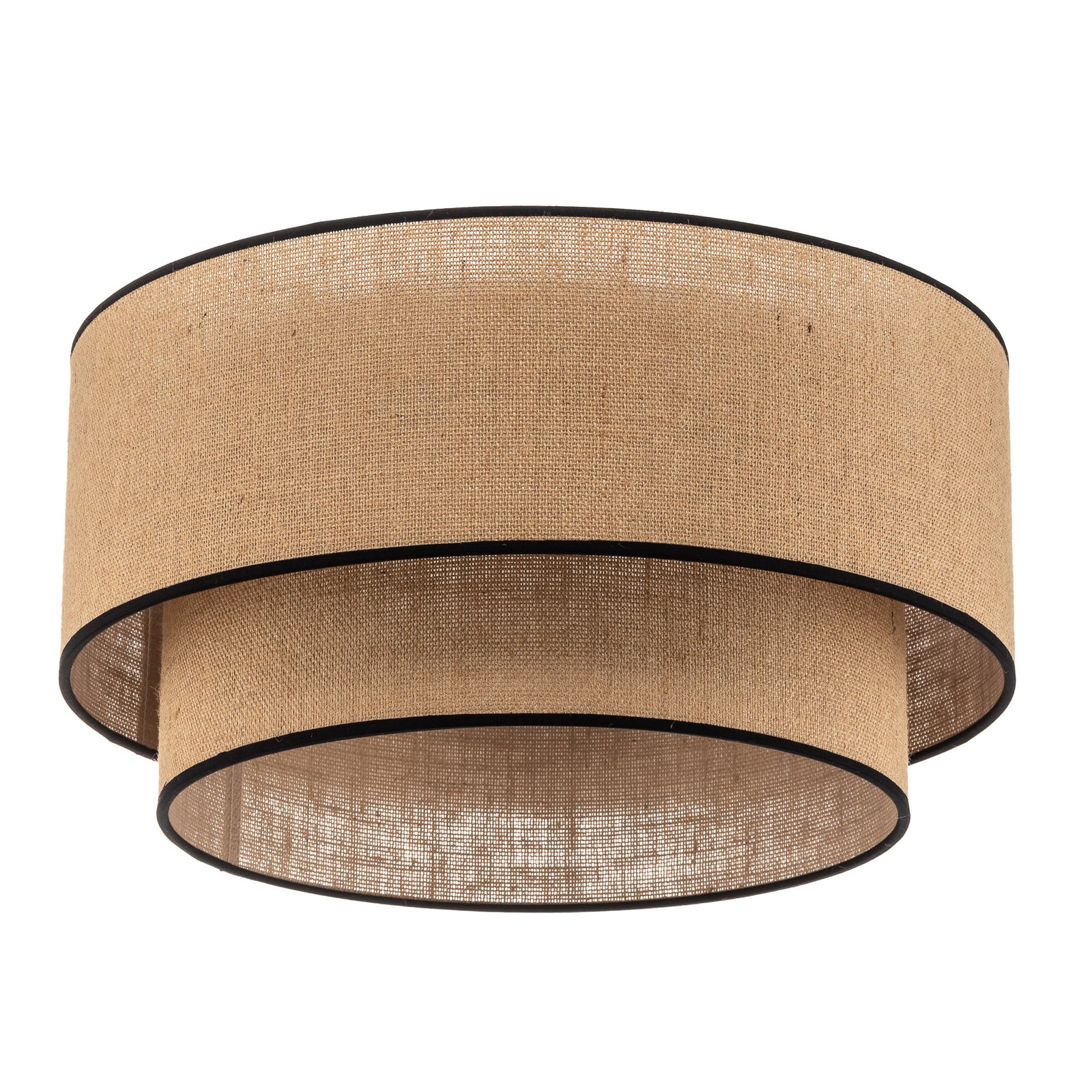 Boho Deckenleuchte Ø45 Jute/Schwarz  - Euluna