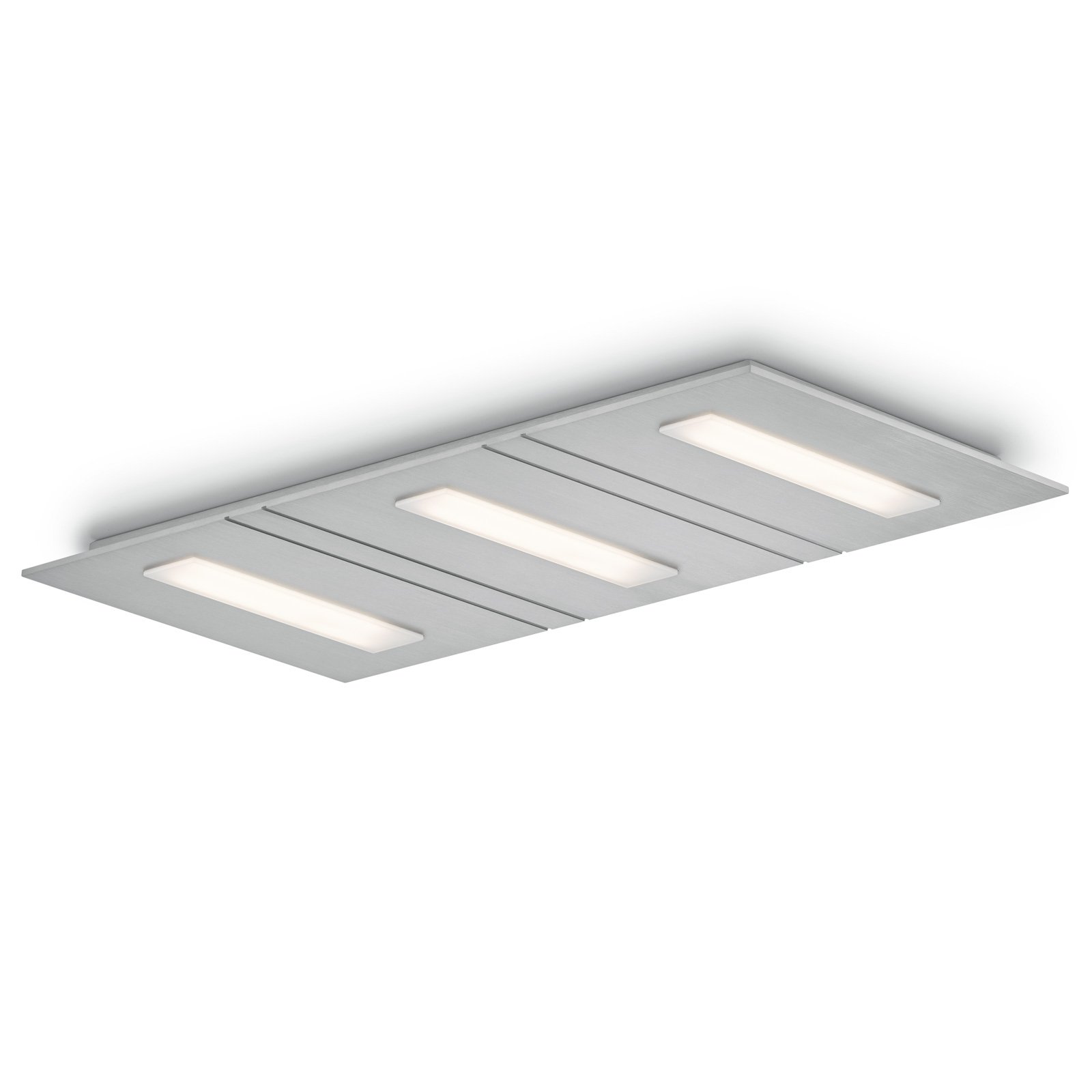 Knapstein Sina-3 LED ceiling light, dim to warm, 3-bulb, for Living / Dining Room, metal, energy efficiency: A+, L: 69 cm, W: 20.5 cm, H: 3.8 cm