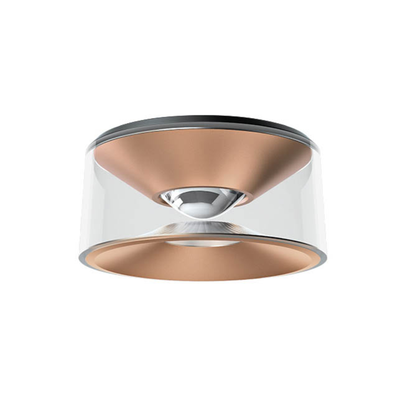 Ribag Vior LED ceiling light 230V rose gold