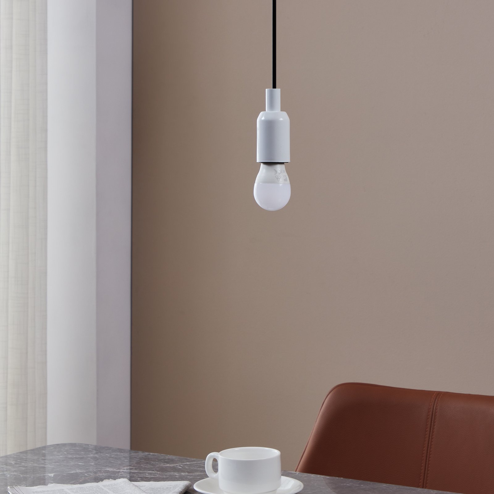 LED-Lampe E27 G45 5W MiniGlobe, universalweiß