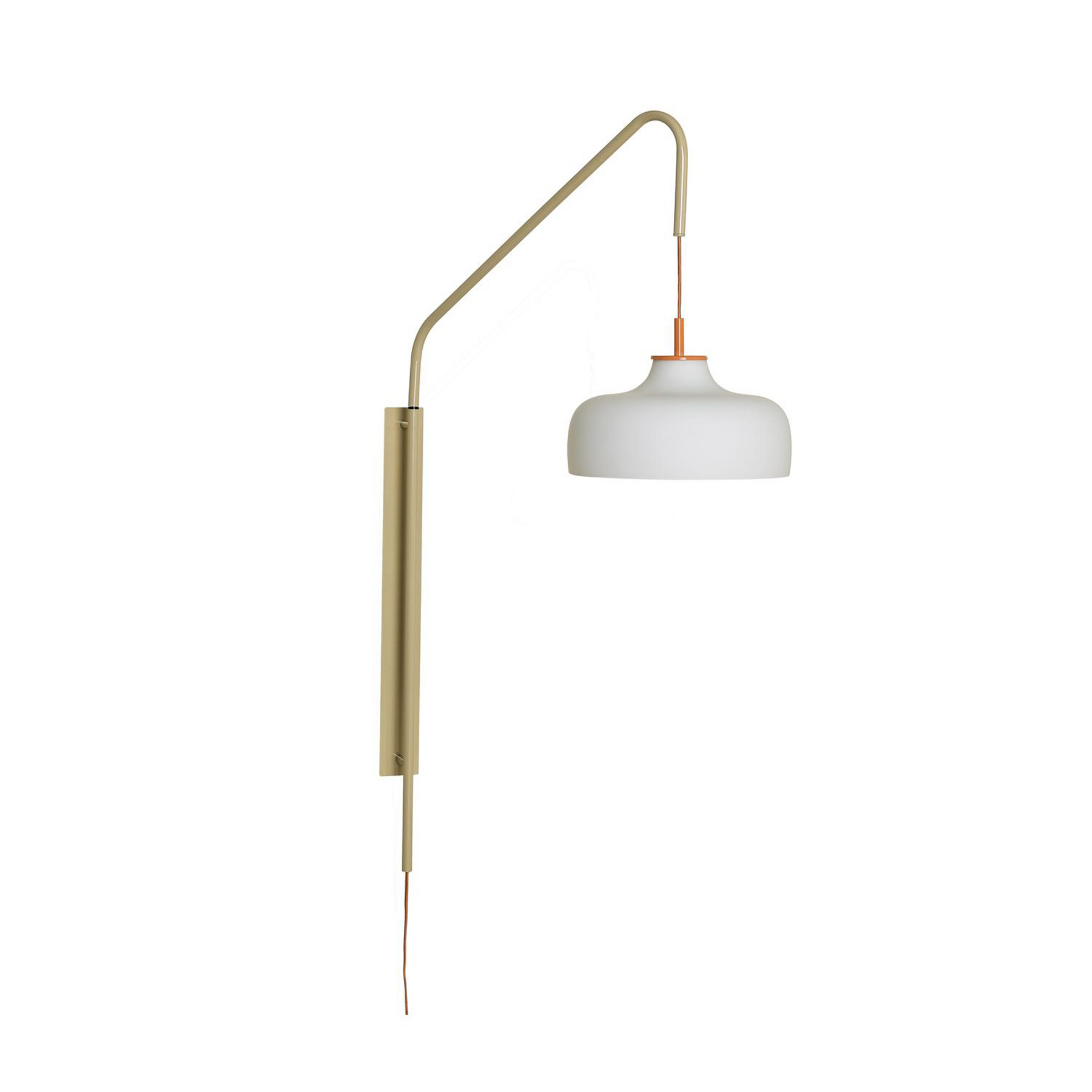 Current wall light, light sand, projection 71 cm - HÜBSCH