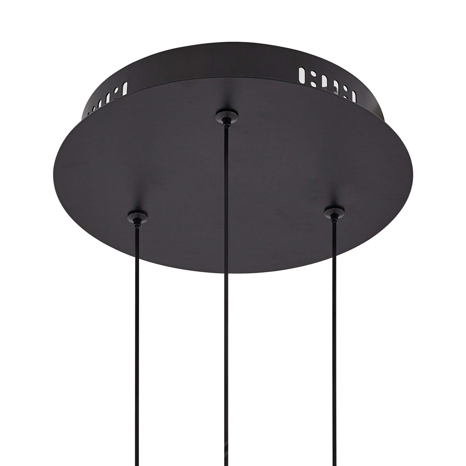 Hayley LED-Pendelleuchte dreiflammig schwarz Glas - Lucande