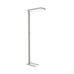 LED-Büro-Stehleuchte MAULjura, silberfarben, Alu, 196,5 cm