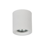 Griestu lampa „Biscotto“, matēti balta, Ø 9,5 cm, metāls, IP44