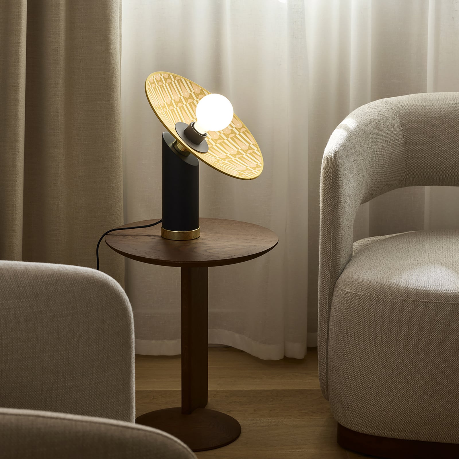 MARKET SET bordlampe Gatsby, myra, Ø 32 cm, E27