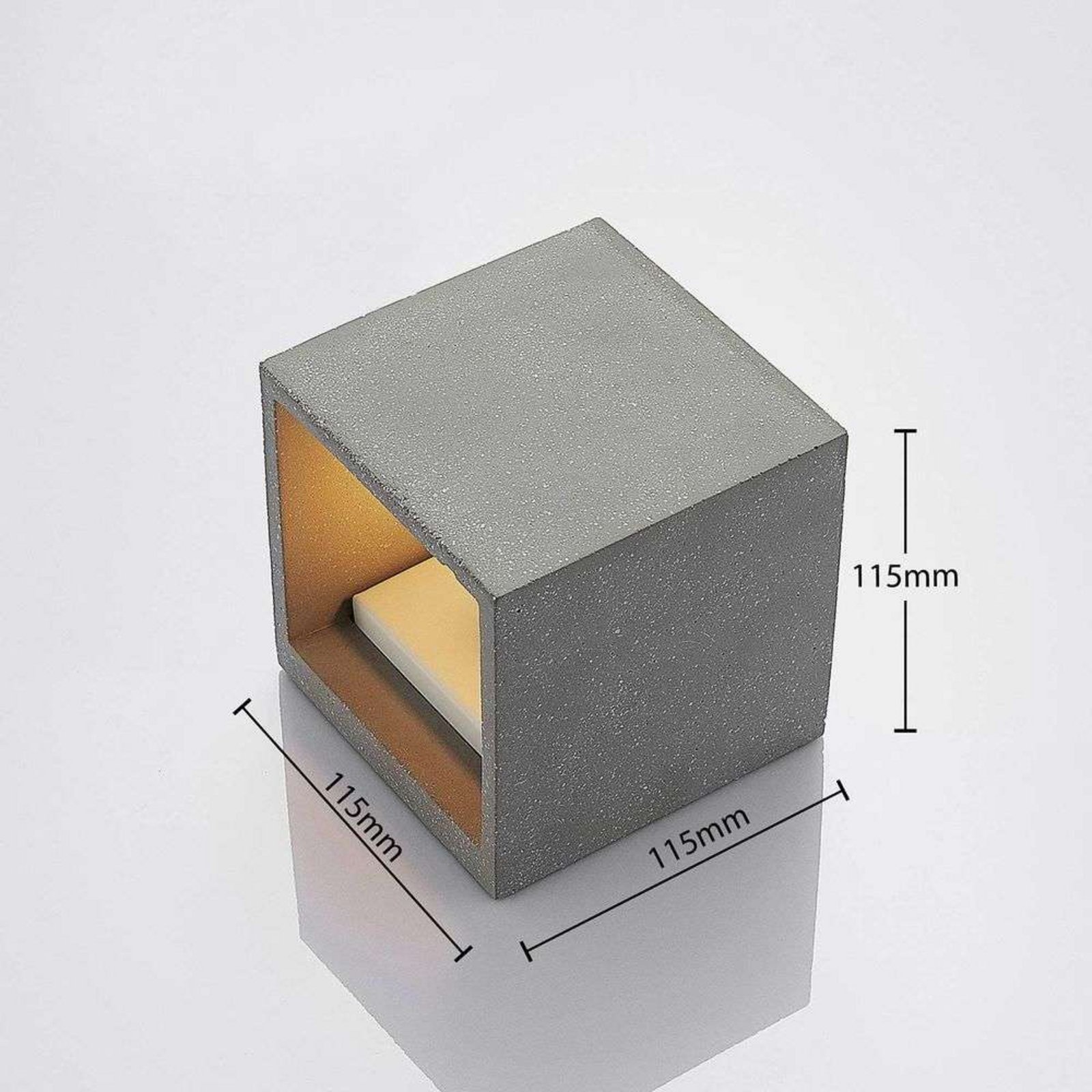 Nellie LED Applique Murale L11,5 Concrete - Lindby