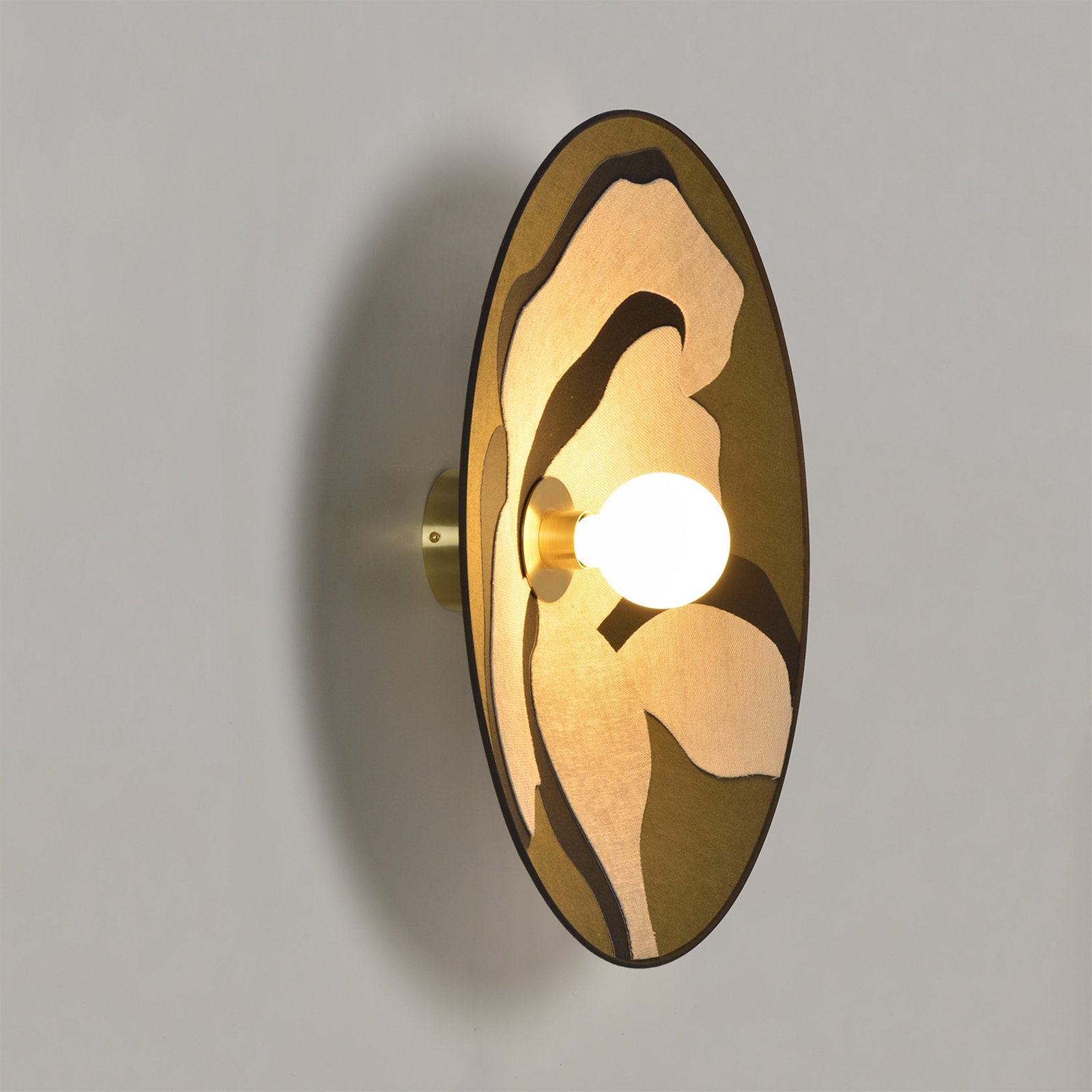 Sonia Laudet Wandlampe Ø 60 cm khaki - MARKET SET Sonia Laudet Wandlampe Ø 60 cm khaki - MARKET SET