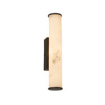 LED-Bad-Wandlampe Wales, Höhe 35 cm, Stahl/Resin