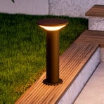 LED-Sockellampe Rigosa, schwarz, Höhe 35 cm, Metall