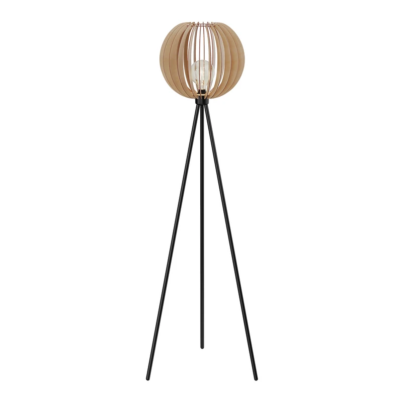 Envostar - Lampe sur pied Clay Noir/Bois