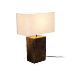 Candeeiro de mesa Montecristo, cor de madeira/bege, altura 59 cm, madeira