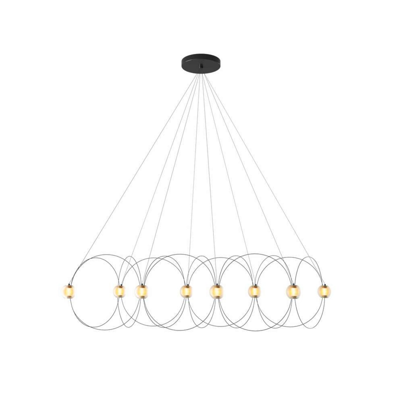 Munari 8 Pendelleuchte Schwarz DCW - Wohnzimmer - Metall