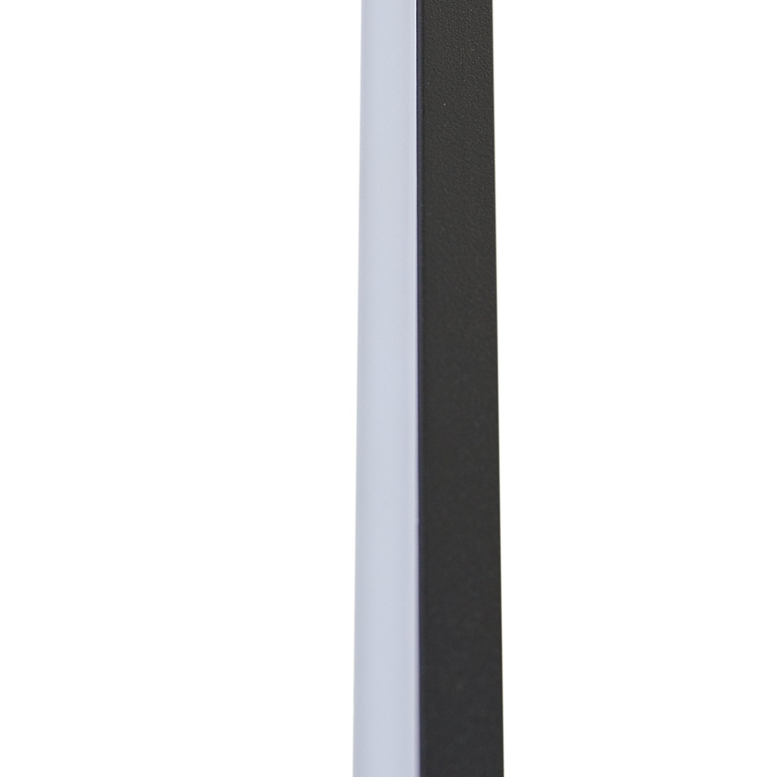 Lindby kinkiet LED Natsumi, czarny, aluminium, 90 cm