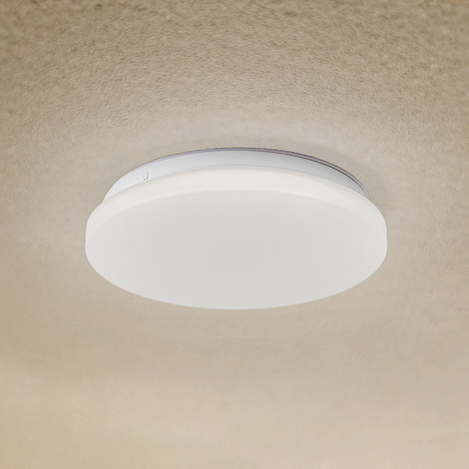 Lindby Kirkola LED-utomhustaklampa, vit från Lindby