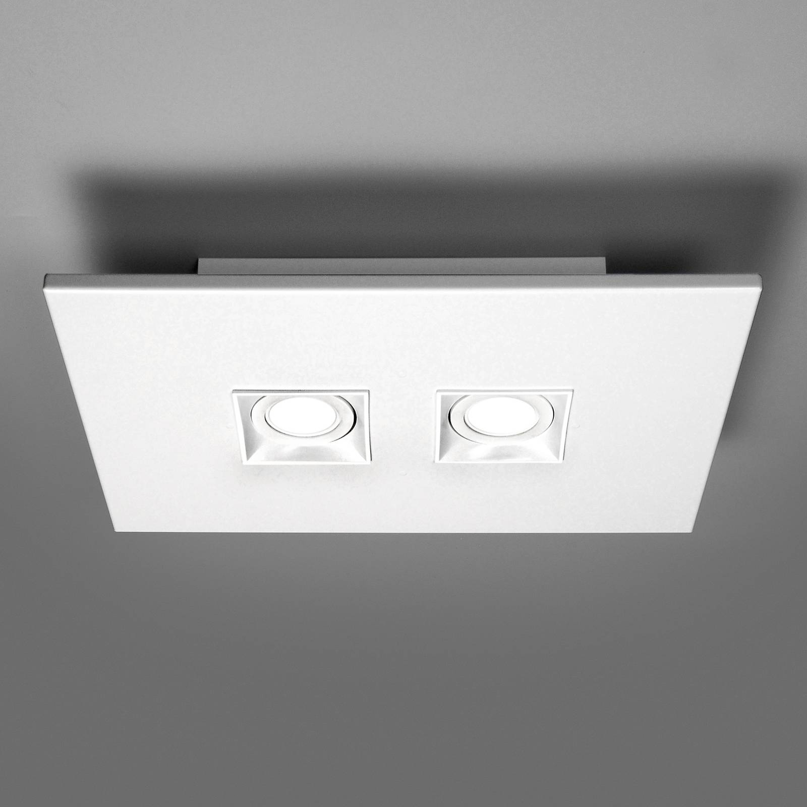 Milan Polifemo loftlampe 2 lyskilder hvid