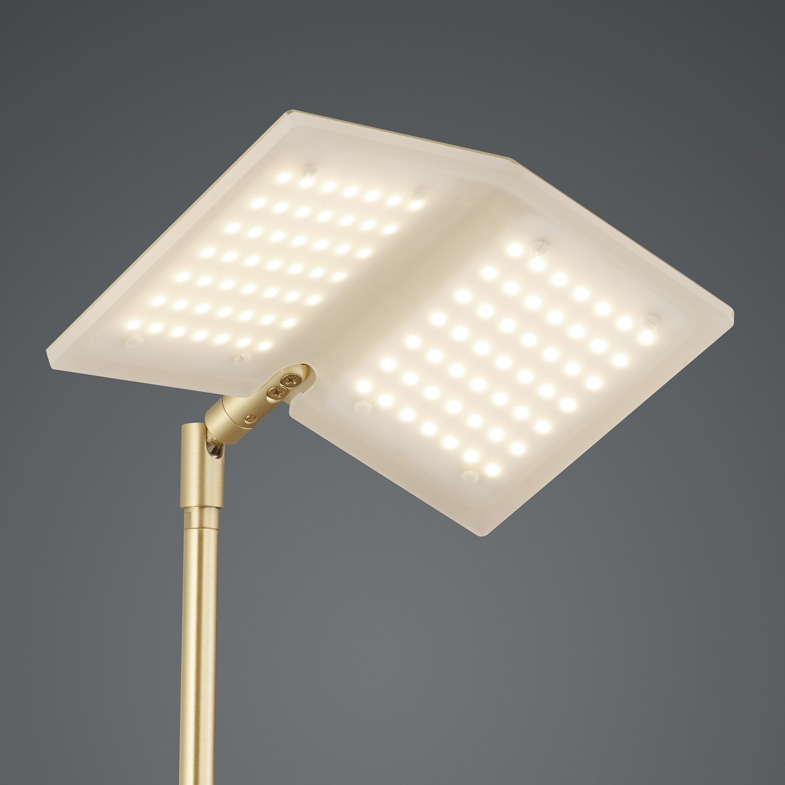 BANKAMP Book LED floor lamp, brass