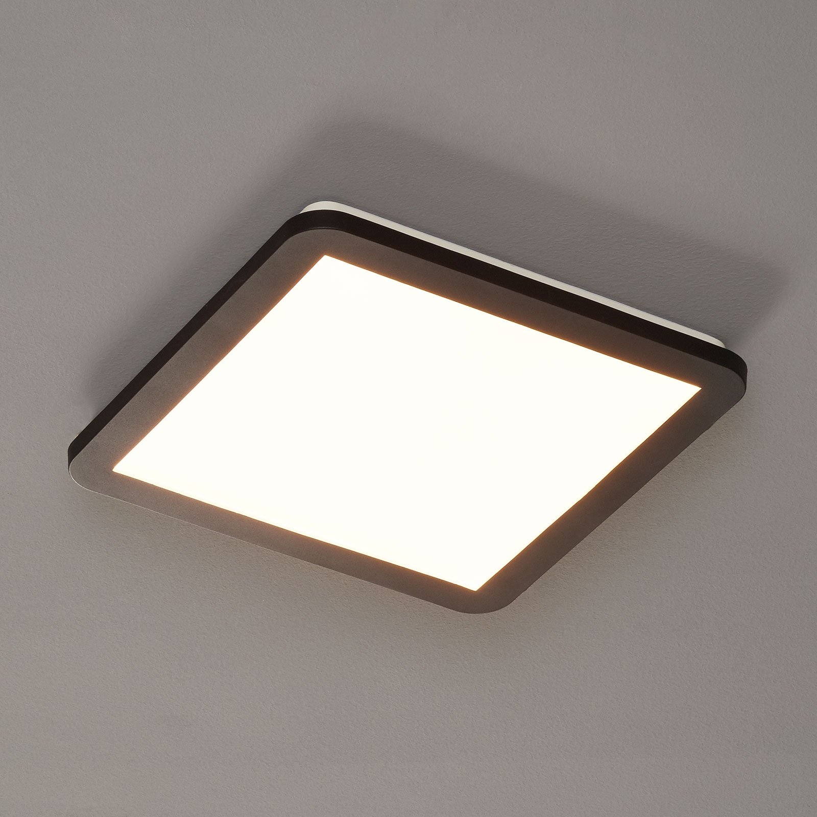 Camillus LED ceiling light, square, 30 cm