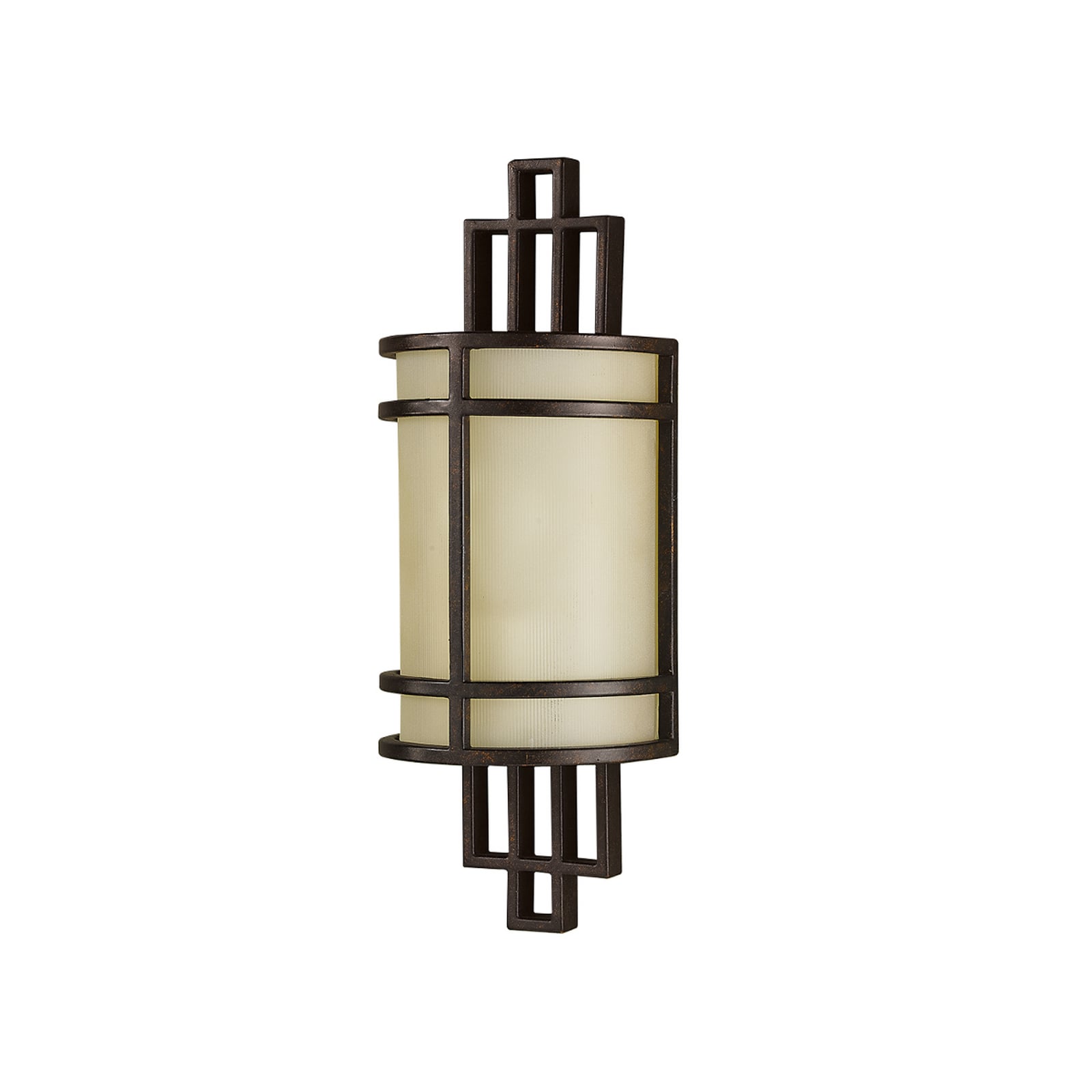 Fusion 1 væglampe, bronze/ravfarvet, 39 cm – FEISS
