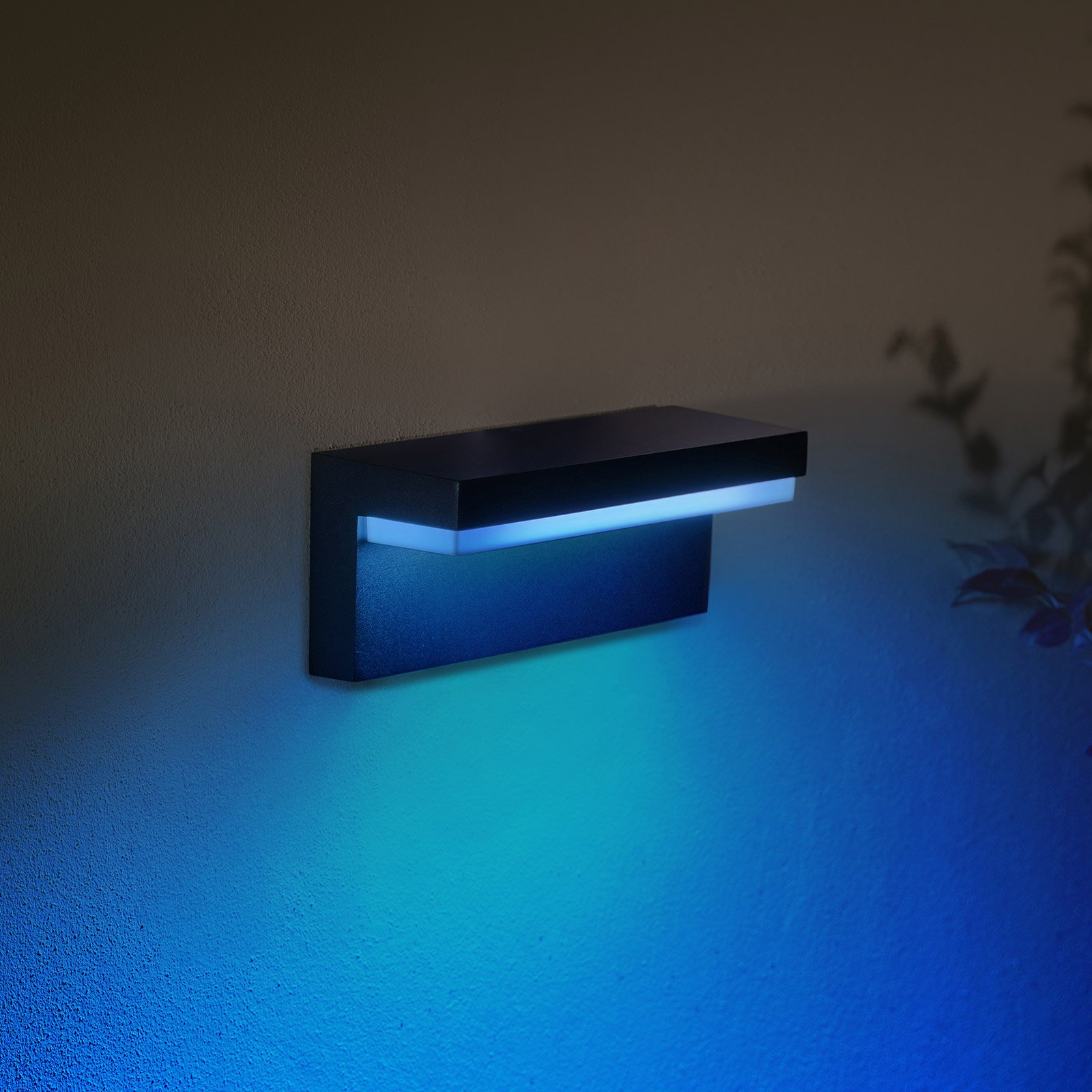 Philips Hue WACA Nyro LED buiten wandlamp zwart