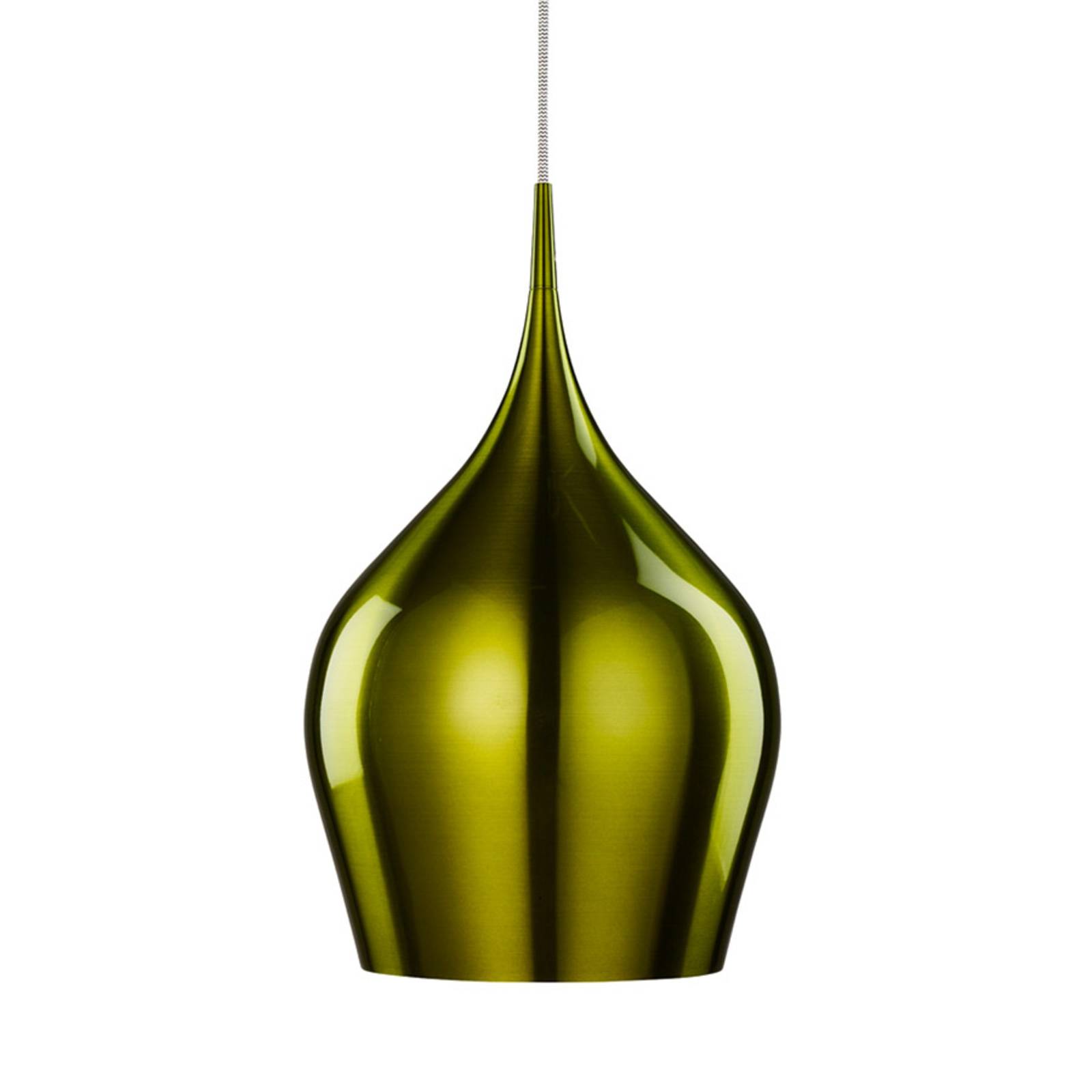 Searchlight Beautiful green hanging light, Vibrant, for Living / Dining Room, metal, aluminium, E27, 60 W, H: 44 cm