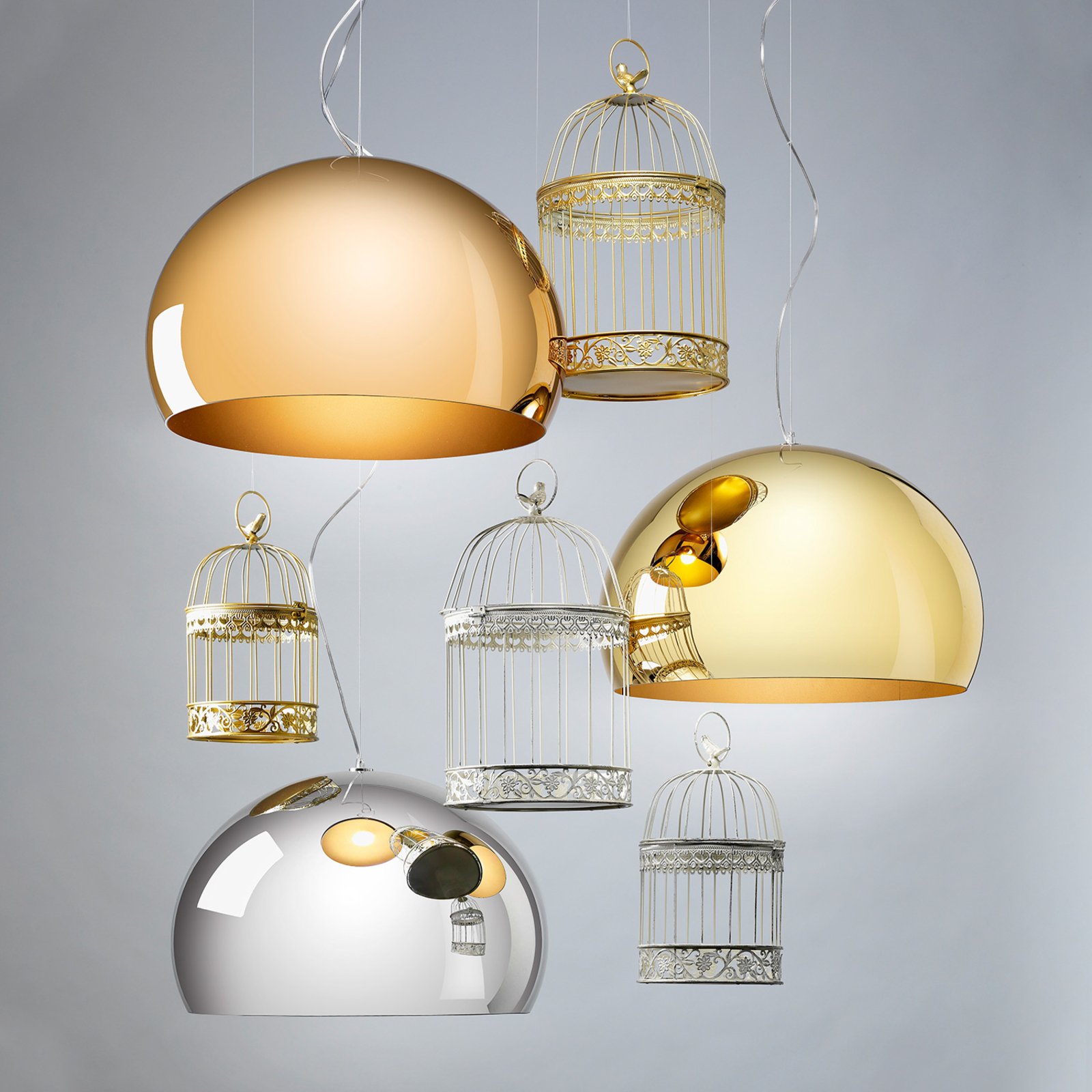 FL/Y Taklampa Koppar - Kartell