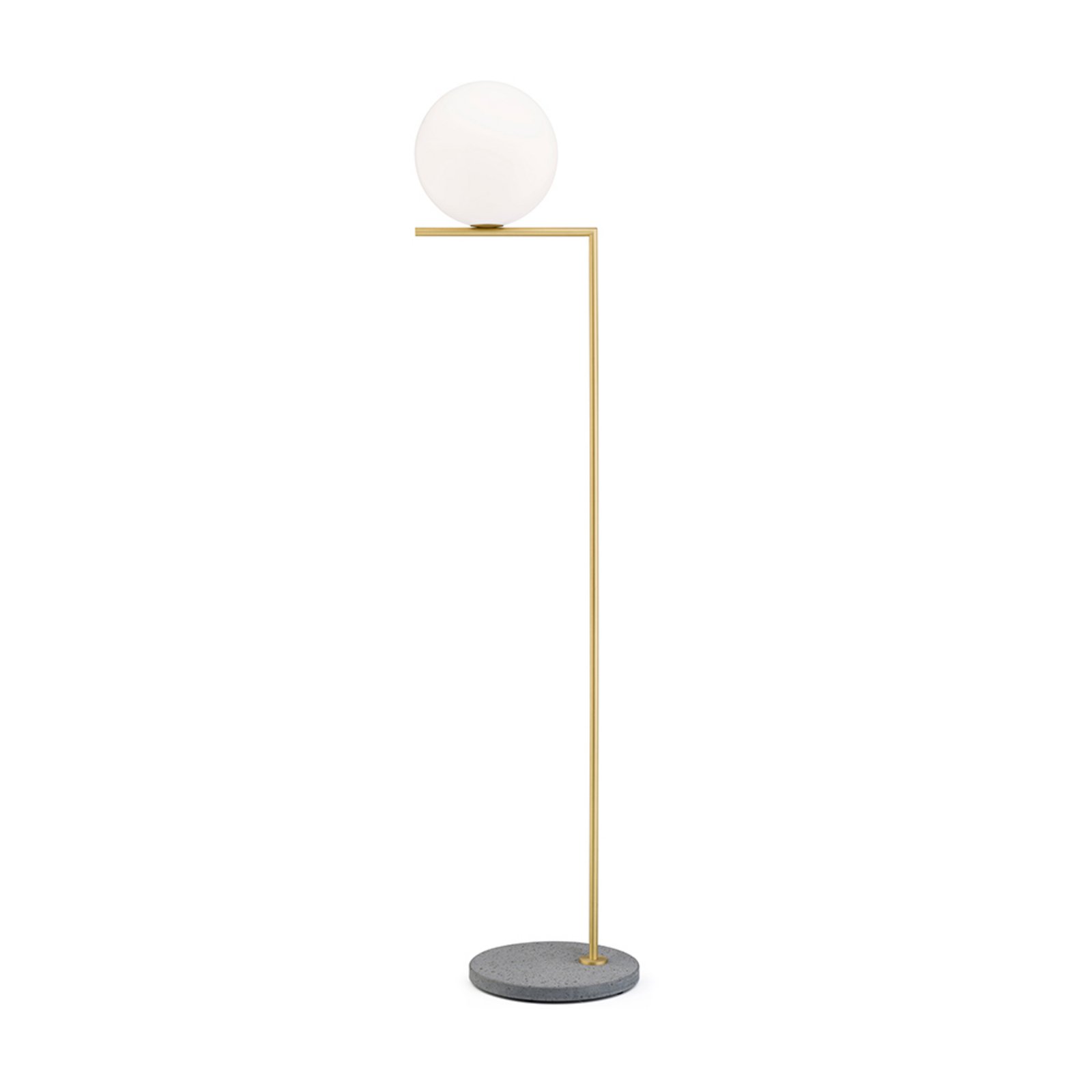 IC F2 Vonkajšie Brass (Grey Lava Marble) - Flos