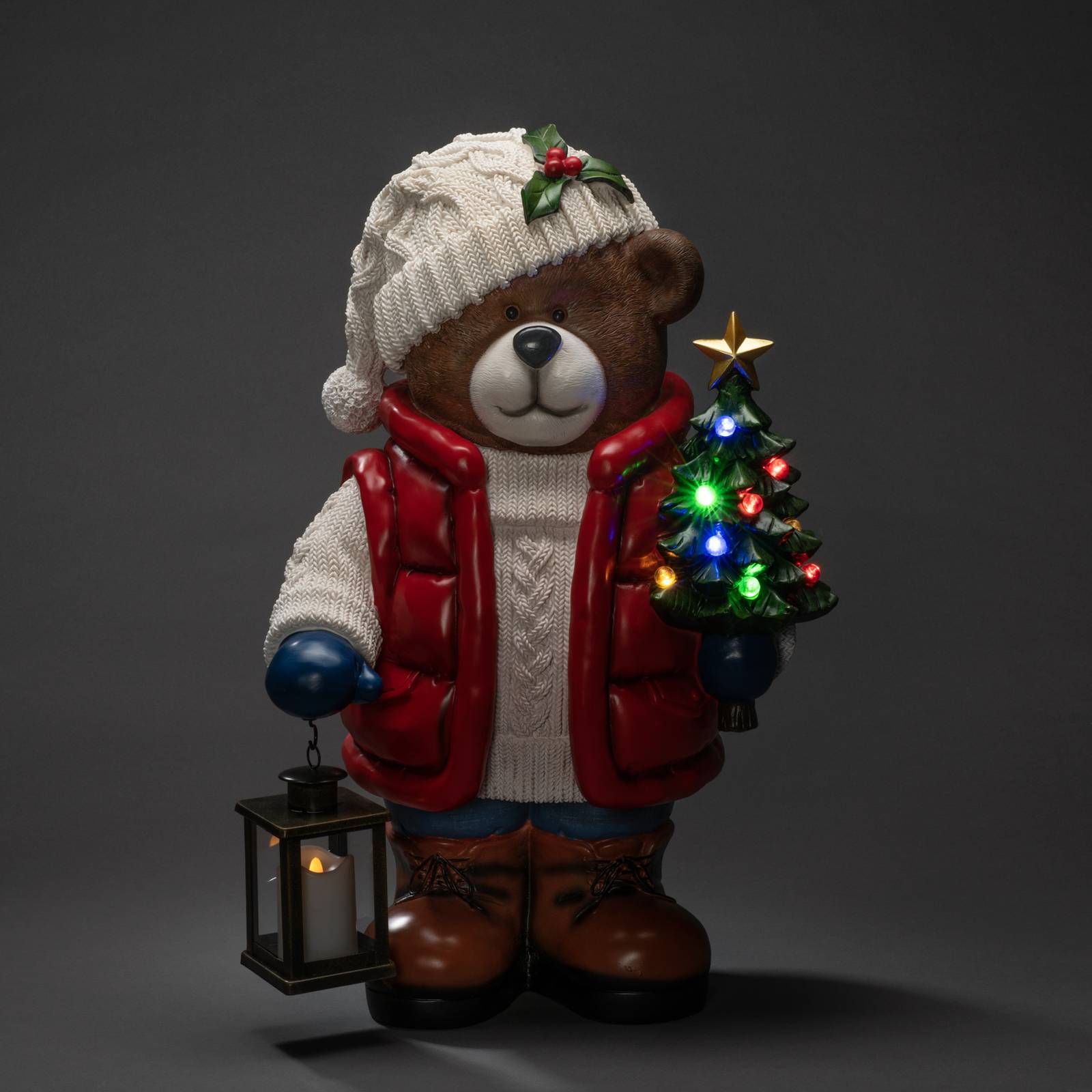 Konstsmide Christmas Lampe déco LED Ours en peluche extérieur piles