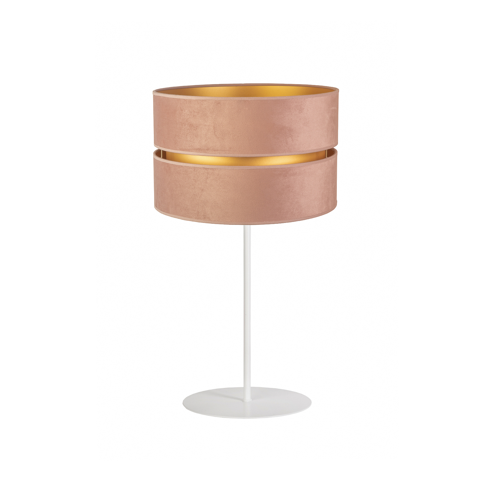Lampa stołowa Golden Duo 50 cm jasnoróżowa/złota