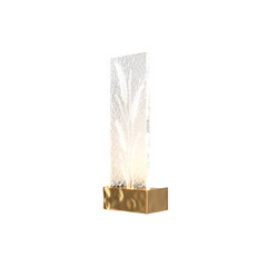 Maytoni LED-væglampe Ornate, messing/klar, højde 31 cm