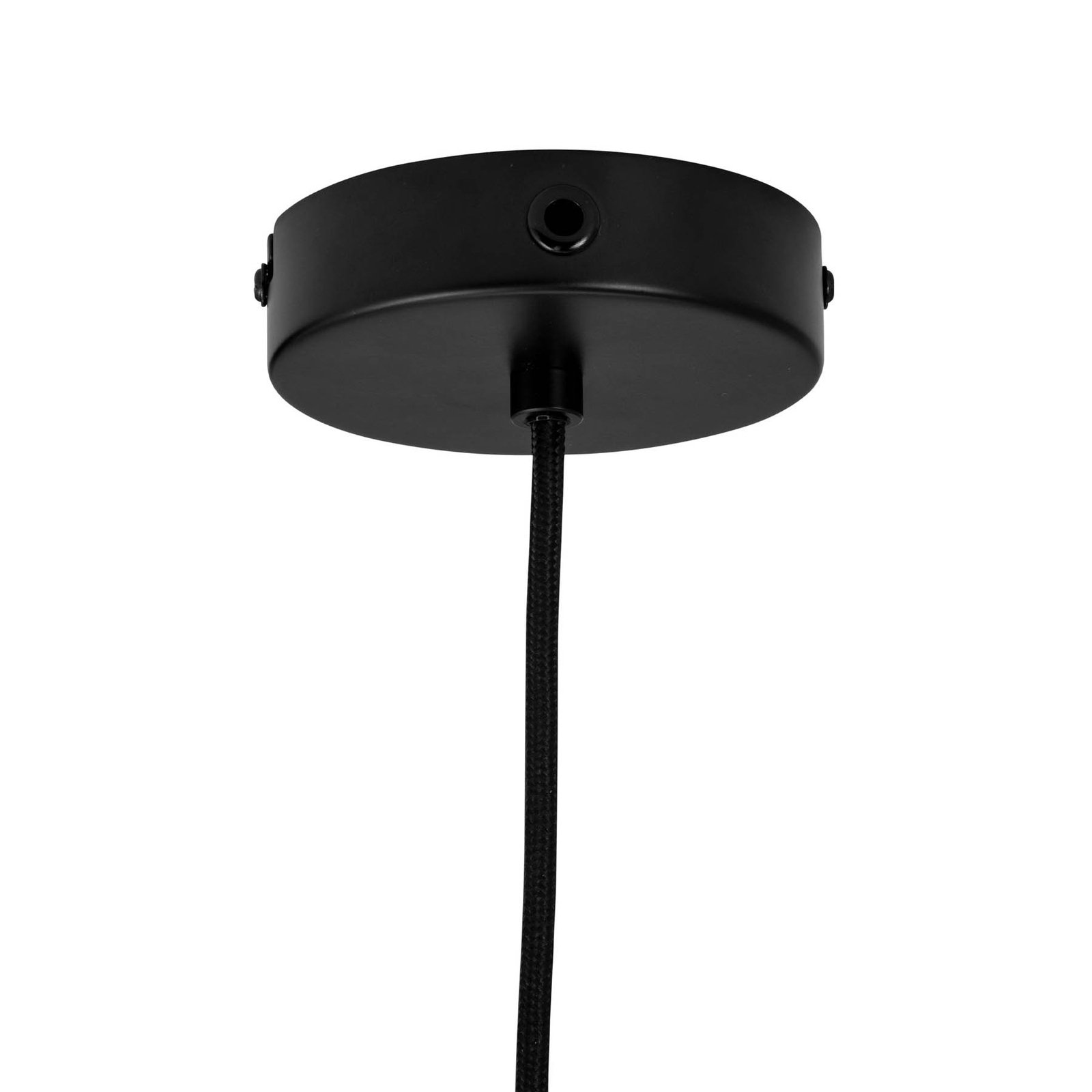 Dyberg Larsen Candeeiro suspenso Princess, opala/preto, Ø 28 cm