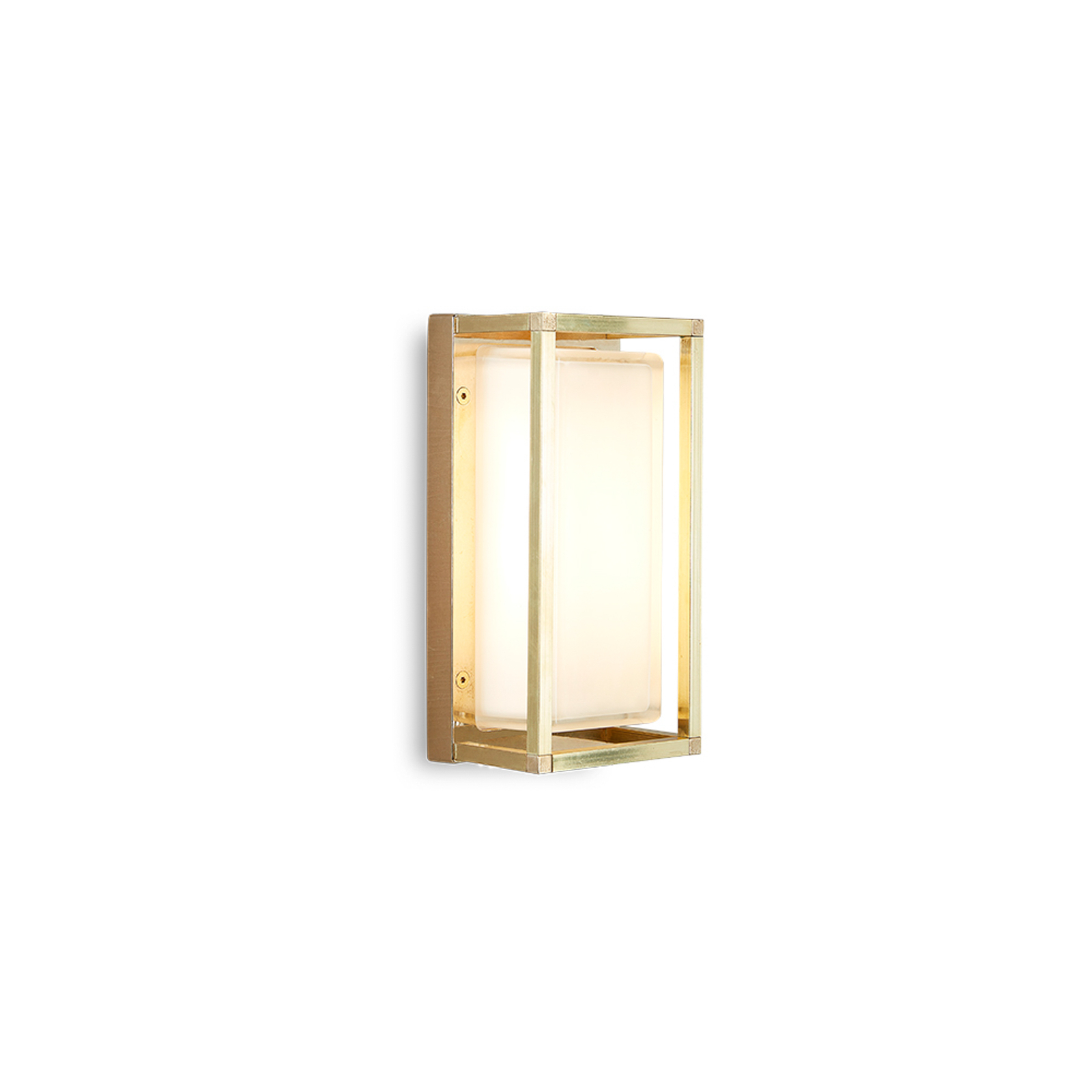 Outdoor wall light Ice Cubic 3411 in brass