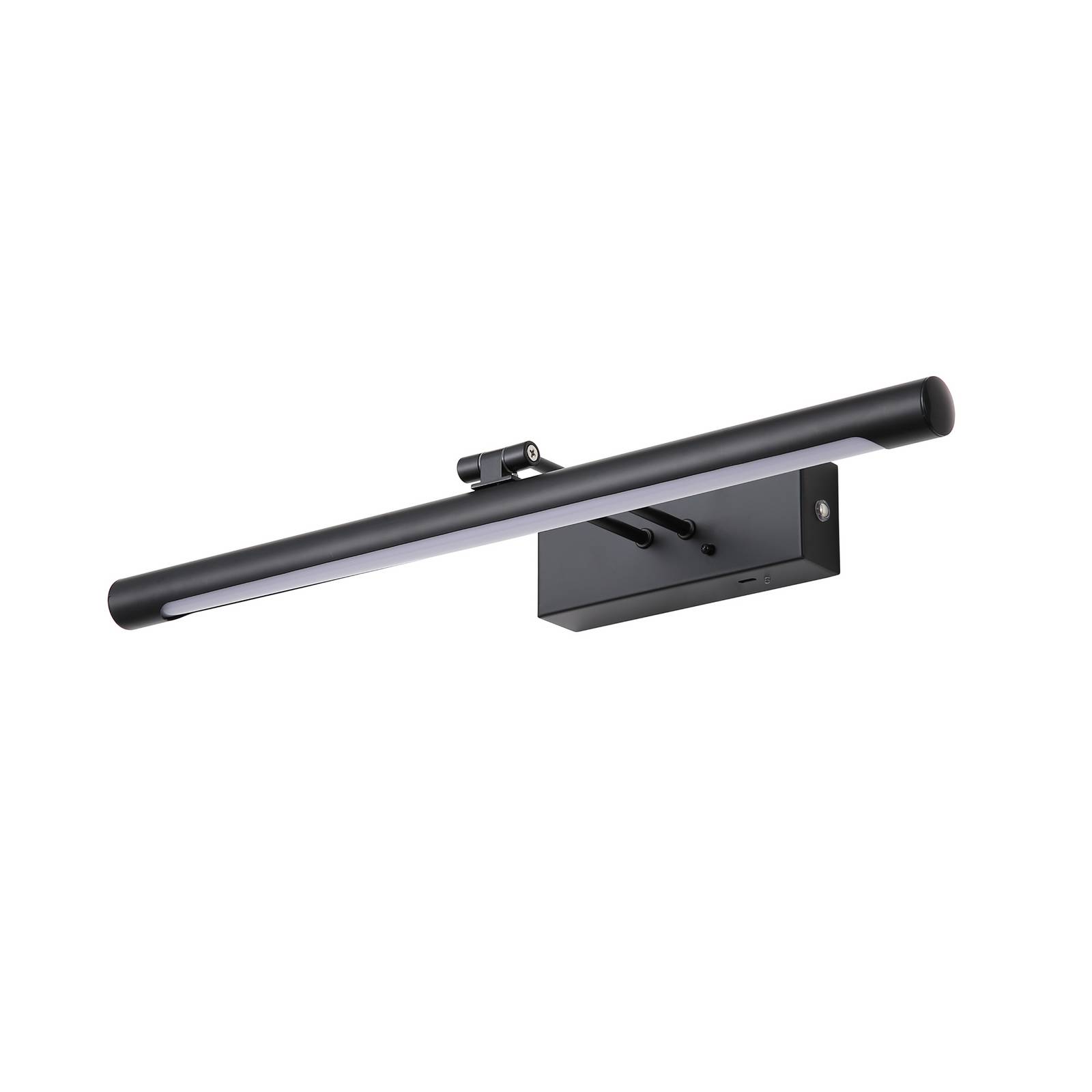LED-Akku-Wandlampe Holton, schwarz matt, Breite 45 cm, CCT