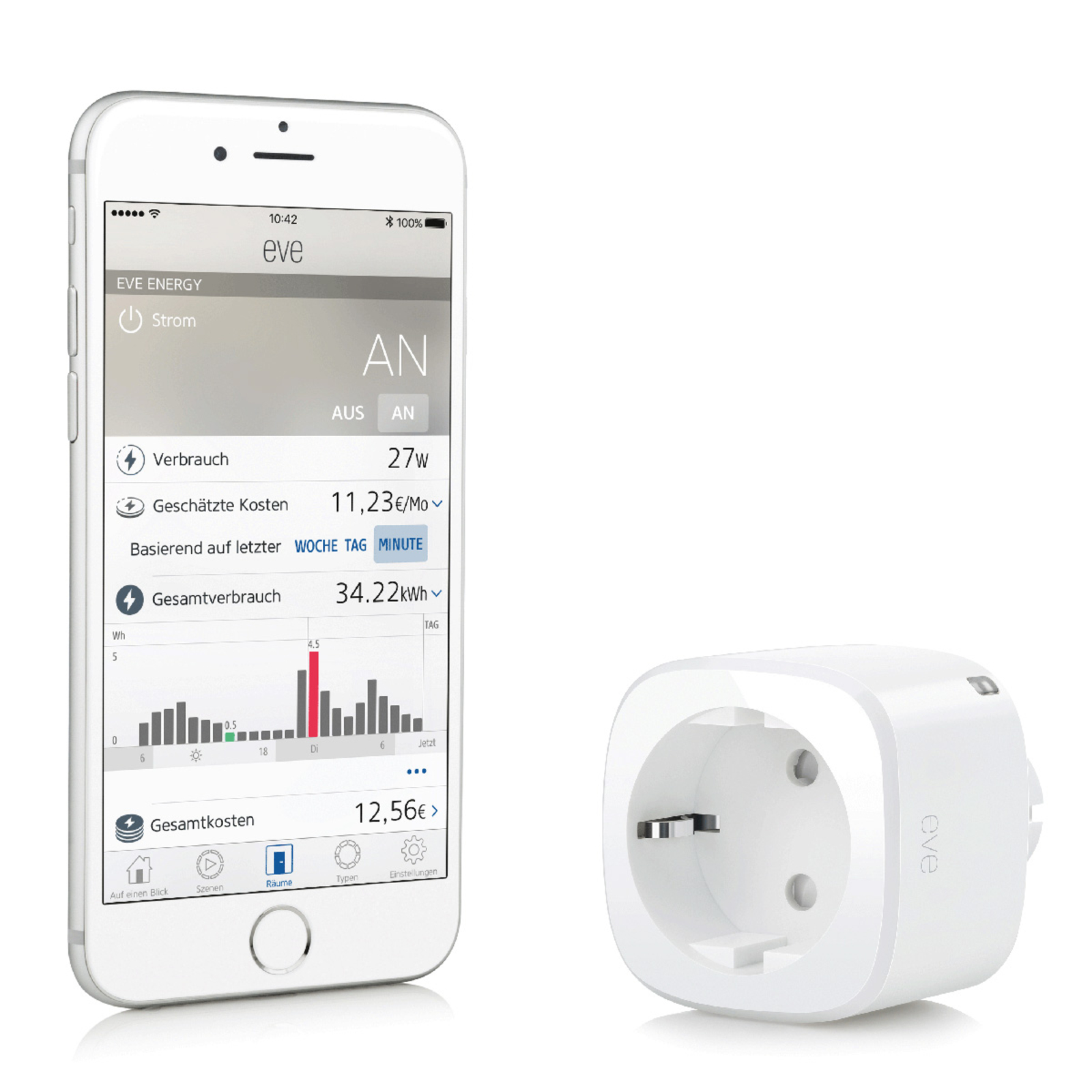 Eve Energy smarthuskontakt EU - Hvit / opal