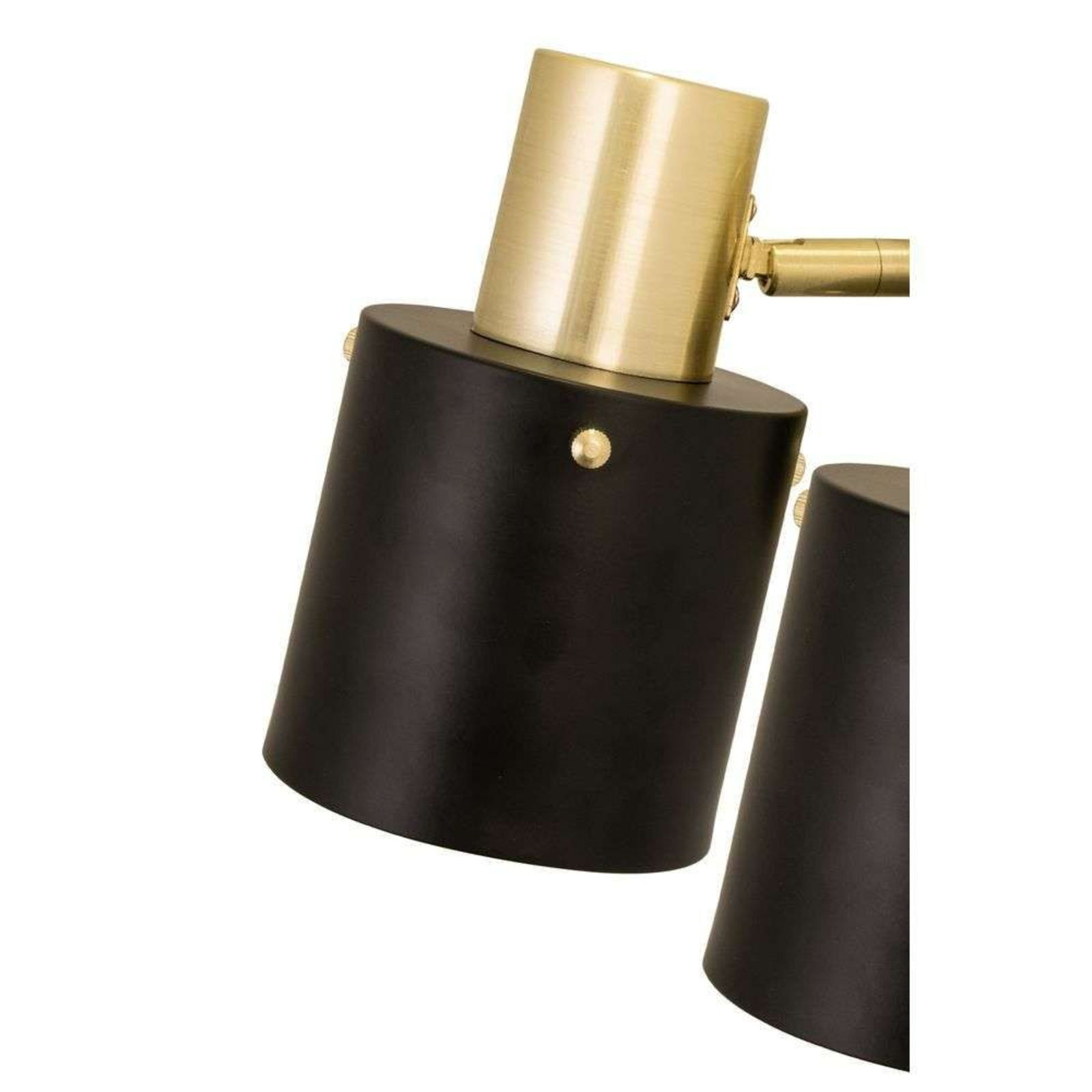 Clark 2 Aplică de Perete Black/Brushed Brass - Globen Lighting