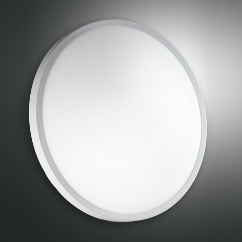 Plafond- och vägglampa Plaza i glas, 41 cm