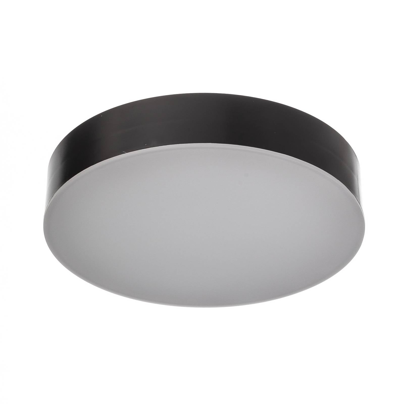 Lindby LED-Außendeckenlampe Lahja, anthrazit, Sensor, IP65